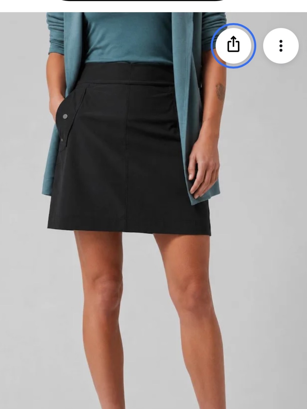 Athleta Vienna Black Cargo Skort — Clean A-Line Sport Skort 2